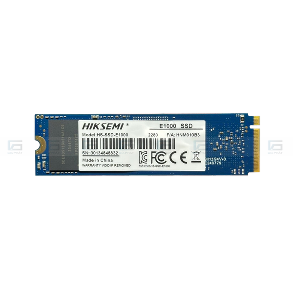 Ổ cứng Hiksemi 512G NVMe E1000 2280 PCle 3.0 - Chính hãng