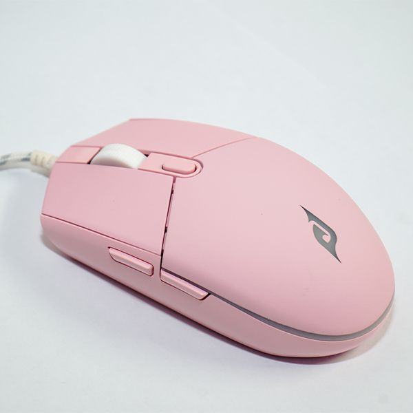 Chuột gaming có dây EDRA EM6102 LED 7 màu - Màu đen/trắng/hồng