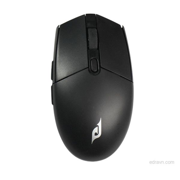 Chuột Gaming Không Dây EDRA EM6102W Huano Switch - Màu trắng/đen