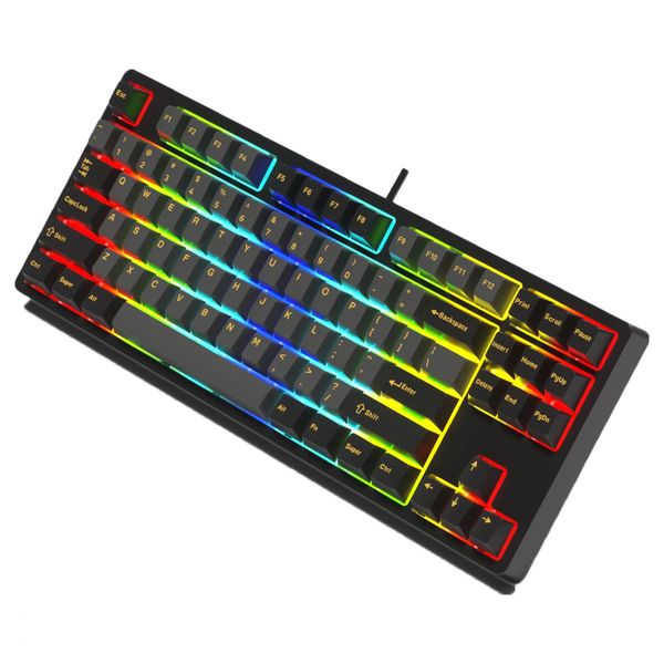 Bàn phím chơi game cơ EDRA EK387FL - Polar Night - Màu đen