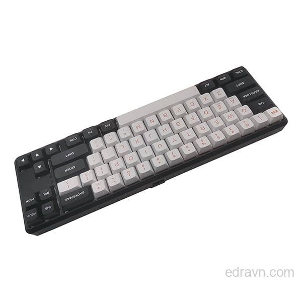 Bàn phím chơi game cơ cao cấp EDRA EK368Wv2 - Màu đen trắng