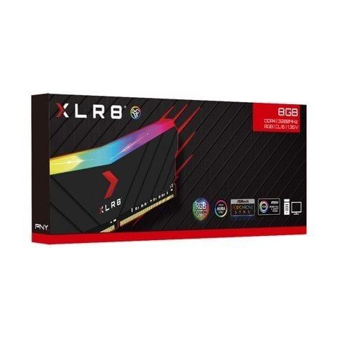 Ram Desktop DDR4 8GB 3200 PNY XLR8 Gaming EPIC-X RGB - Màu đen