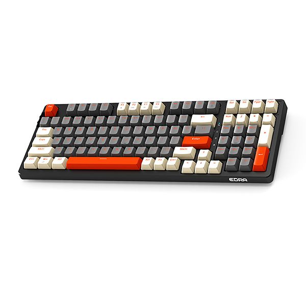 Bàn phím chơi game cơ không LED EDRA EK398L 98 phím - Alpha/Beta