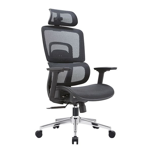 Ghế công thái học cao cấp EDRA EEC220 (Đệm mông lưới) - Màu đen