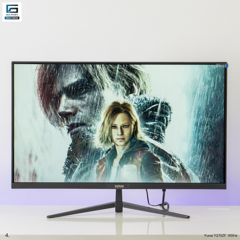 Yunsi Y270ZF 27 inch 165Hz Phẳng (FHD, 165Hz, 1ms, DP+HDMI) - Màu đen