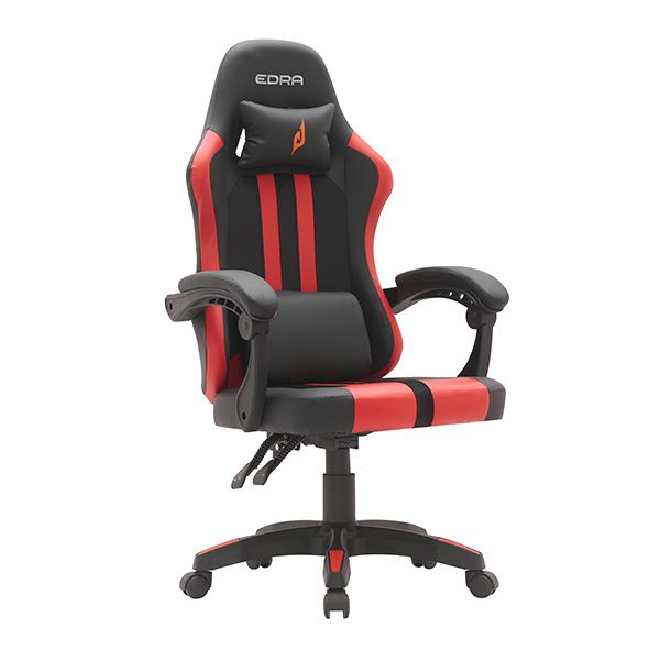 Ghế Gaming Đệm Đúc Nguyên Khối EDRA YUMMY - EGC232V2 - Màu đỏ đen