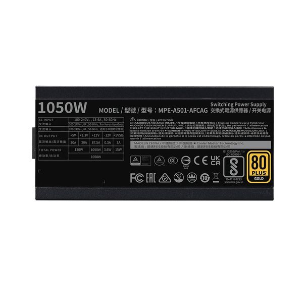 Bộ nguồn Cooler Master MWE Gold 1050 V2 ATX 3.1 1050W - Màu đen