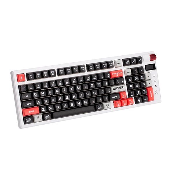 Bàn phím chơi game cơ EDRA EK398PRO - TRIPLE MODE - Màu trắng đen