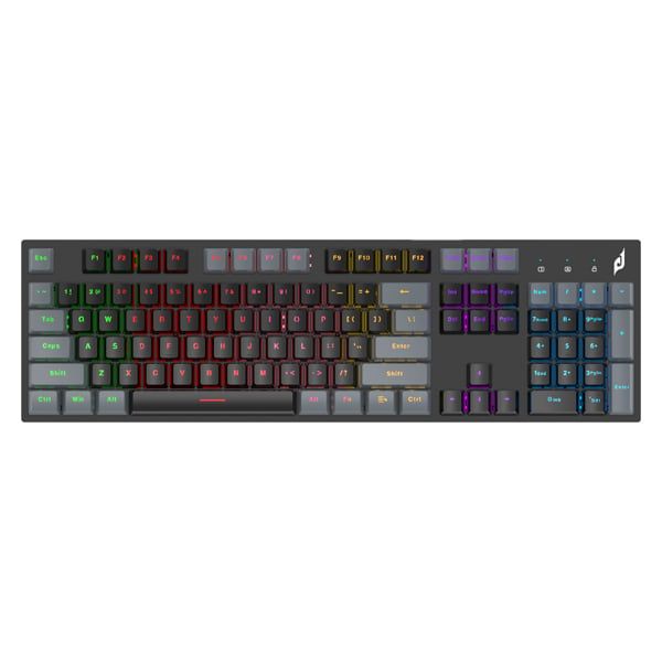 Bàn phím chơi game cơ có dây EDRA EK315X 104 phím - Màu đen xám