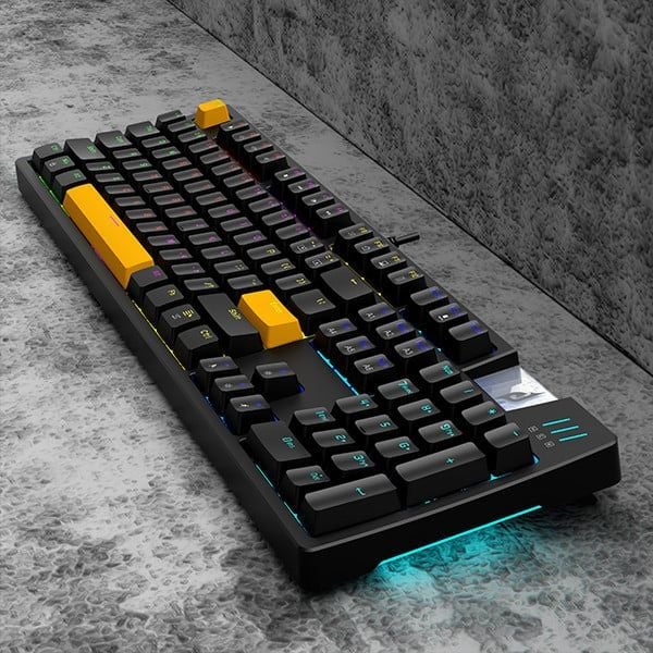Bàn phím chơi game cơ EDRA EK316 LED RGB 104 phím - Màu đen
