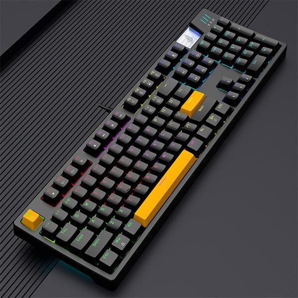 Bàn phím chơi game cơ EDRA EK316 LED RGB 104 phím - Màu đen