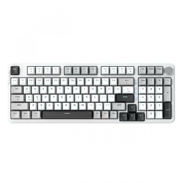 Bàn phím chơi game cơ cao cấp EDRA EK398W 97 phím - Màu trắng/đen