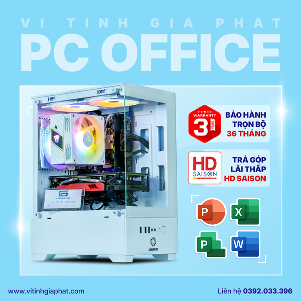 PC Văn phòng AMD Ryzen 5 3400G - RAM 16G - SSD 256G NVMe