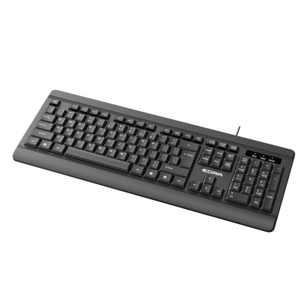 Bàn phím văn phòng cao cấp EDRA EK508 104 phím - Màu đen