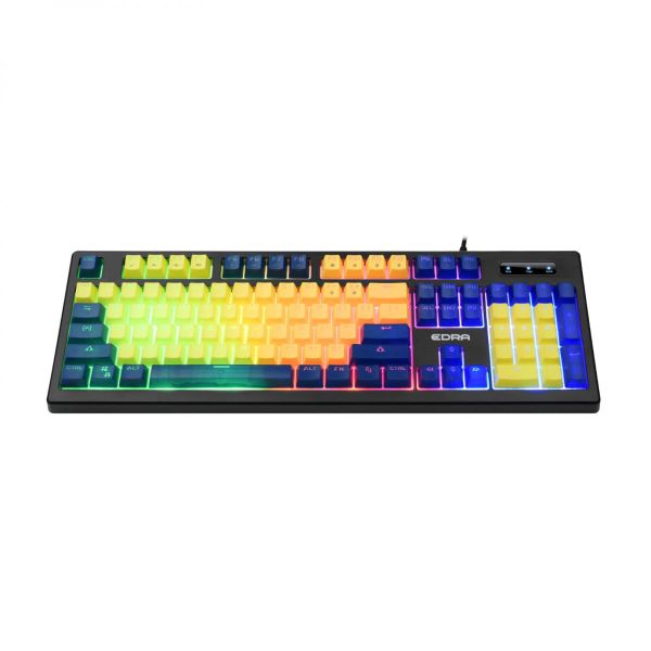 Bàn phím giả cơ cao cấp EDRA EK302 104 phím - Màu xanh vàng
