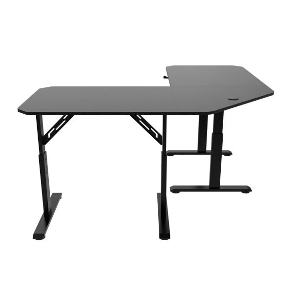 Bàn Gaming Chữ L Khung Hợp Kim Cao Cấp EDRA EGT1414V - Màu đen