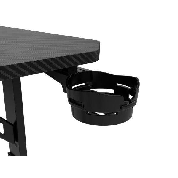 Bàn Gaming Chữ L Khung Hợp Kim Cao Cấp EDRA EGT1414V - Màu đen