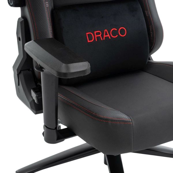Ghế Gaming Đệm Đúc Nguyên Khối EDRA DRACO EGC237 - Màu đen