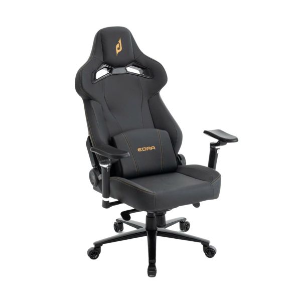 Ghế Gaming Da Nappa Cao Cấp EDRA Warlord EGC2026 LUX - Màu đen