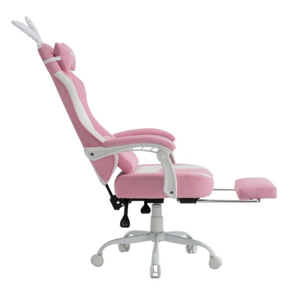 Ghế Gaming Cao Cấp Da PVC EDRA EGC238 Rabbit - Màu hồng