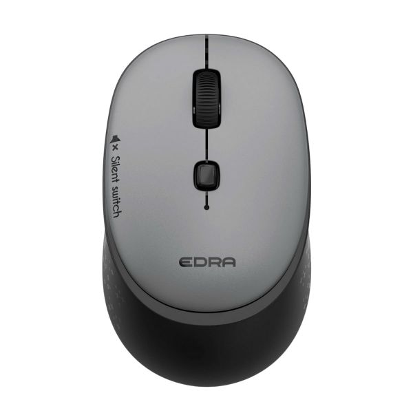 Chuột không dây công thái học EDRA EM610W - Màu đen/xanh/hồng