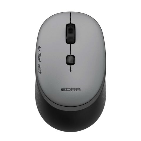 Chuột không dây công thái học EDRA EM610W - Màu đen/xanh/hồng