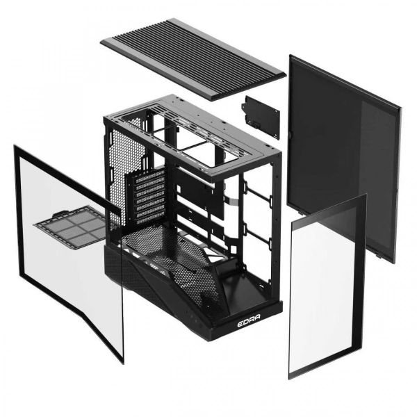 Case máy tính Gaming EDRA ECS1508 ATX - Màu đen