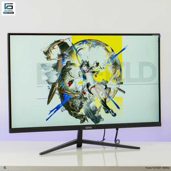 Yunsi Y270ZF 27 inch 165Hz Phẳng (FHD, 165Hz, 1ms, DP+HDMI) - Màu đen