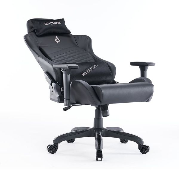 Ghế Gaming Cao Cấp Da PU EDRA EGC231 WISDOM - Màu trắng/đen