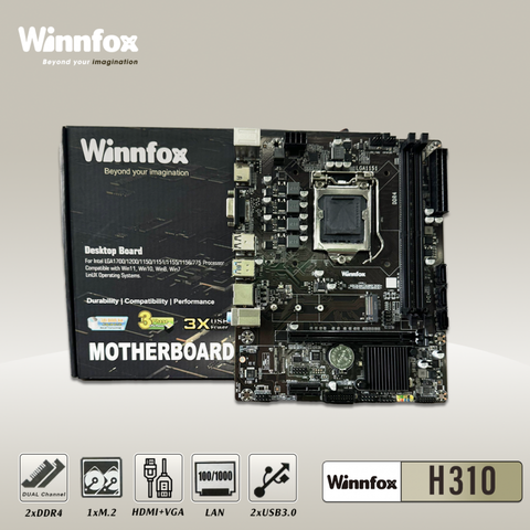 Bo mạch chủ H310 Winnfox (DDR4, M-ATX, LGA1151)