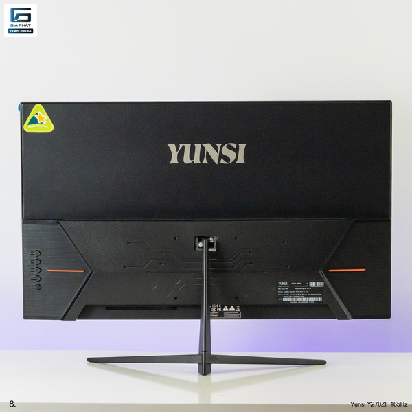 Yunsi Y270ZF 27 inch 165Hz Phẳng (FHD, 165Hz, 1ms, DP+HDMI) - Màu đen