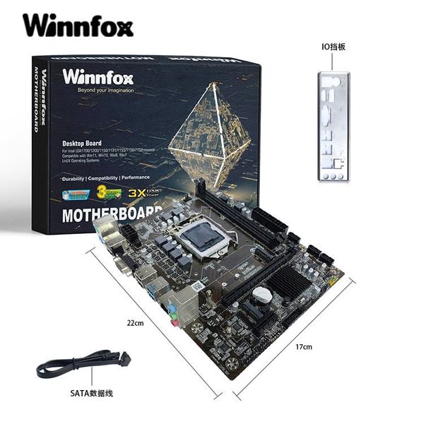 Bo mạch chủ H110 Winnfox (DDR4, M-ATX, LGA1151)