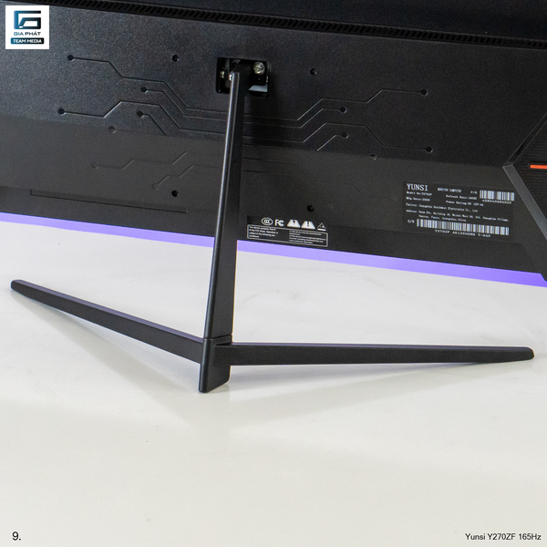 Yunsi Y270ZF 27 inch 165Hz Phẳng (FHD, 165Hz, 1ms, DP+HDMI) - Màu đen