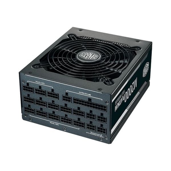 Bộ nguồn Cooler Master M2000 80 Plus Platinum 2000W - Màu đen