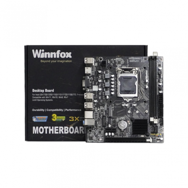 Bo mạch chủ H61 Winnfox (DDR3, M-ATX, LGA1155)