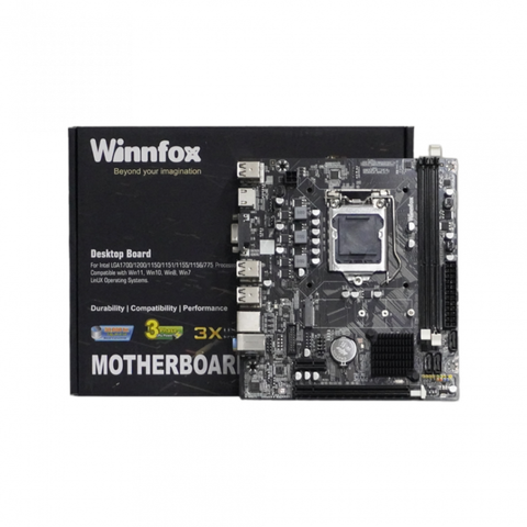 Bo mạch chủ H61 Winnfox (DDR3, M-ATX, LGA1155)