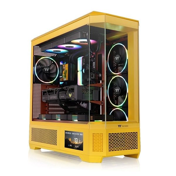 Thùng máy tính Thermaltake View 600 TG Butter Caramel Full Tower - Màu vàng