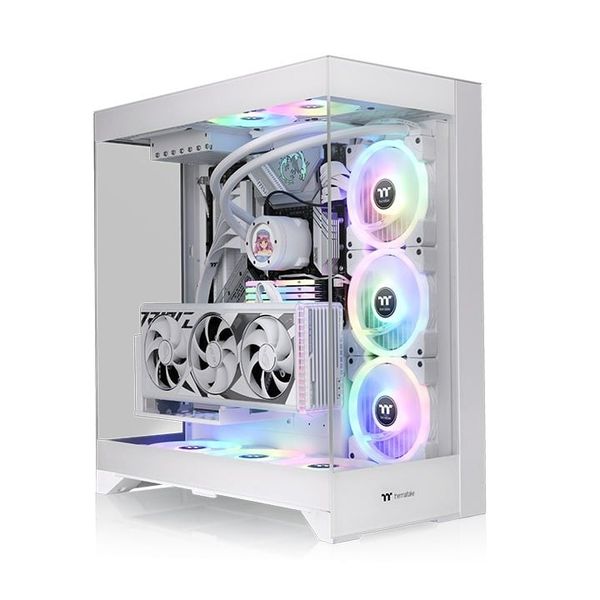 Thùng máy tính Thermaltake Gaming CTE E550 TG Snow - Màu trắng