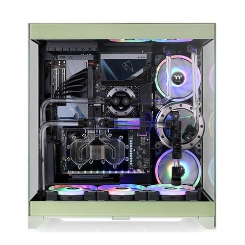 Thùng máy tính Thermaltake Gaming CTE E550 TG - Matcha Green