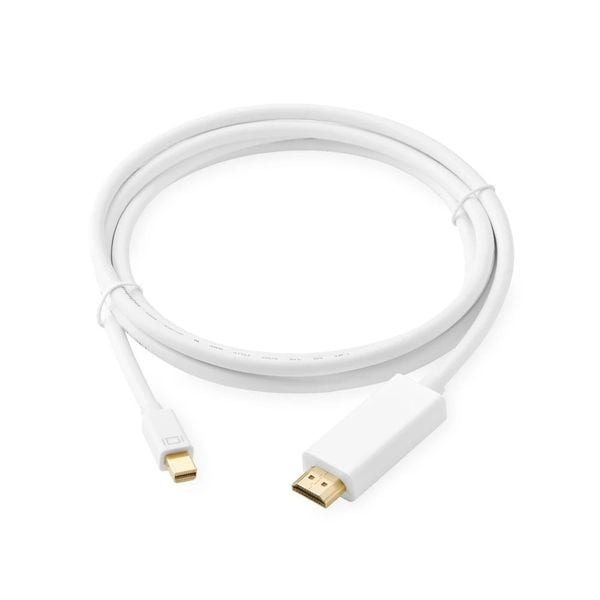 Dây cáp Mini Display Port to HDMI 1.8m xuất hình PC, Laptop ( màn hình 24