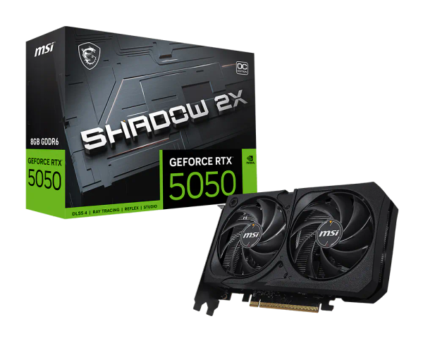 Card màn hình MSI GeForce RTX 5050 8G SHADOW 2X OC GDDR6