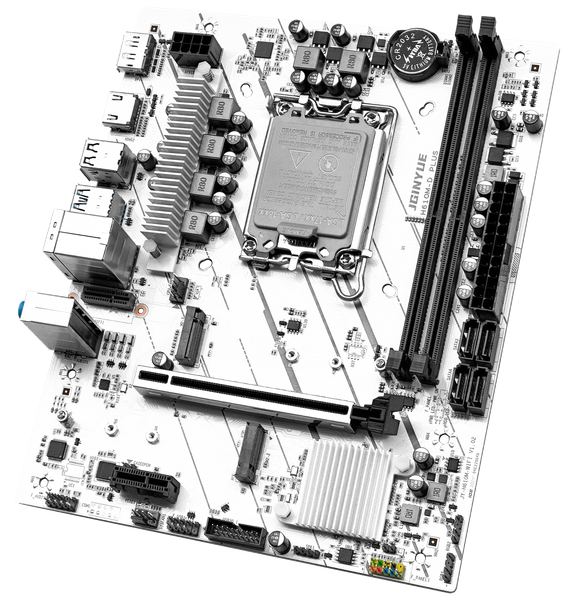 Bo mạch chủ JGINYUE H610M-D PLUS DDR4 - Màu trắng/đen