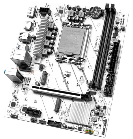 Bo mạch chủ JGINYUE H610M-D PLUS DDR4 - Màu trắng/đen