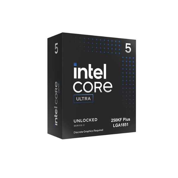 CPU Intel Core Ultra 5 250KF Plus (18 nhân, 18 luồng, 5.3GHz, 30 MB, LGA1851) - Box