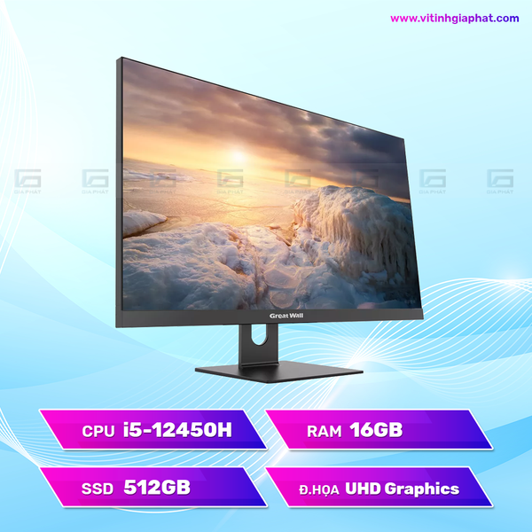 Máy tính để bàn All In One Great Wall T2705 TA251657 (i5 12450H, 16G, 512G)