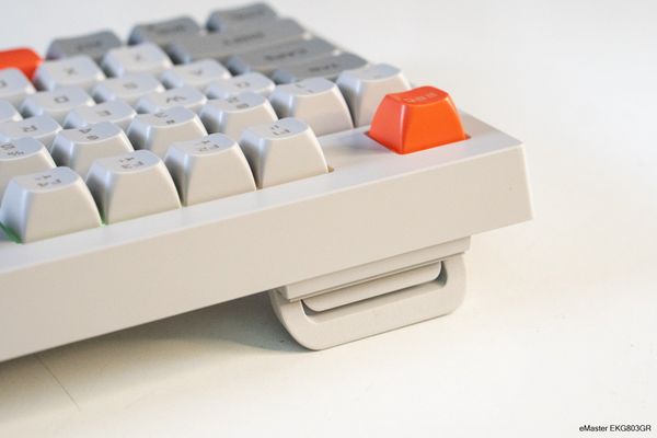 Bàn phím Silent eMaster EKG803GR LED RGB - Màu trắng đỏ