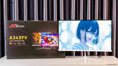 AiVision A243FV (24inch, VA, FHD, 100Hz, 5ms) - Màu trắng
