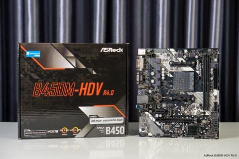 Bo mạch chủ Asrock B450M-HDV R4.0 DDR4 M-ATX