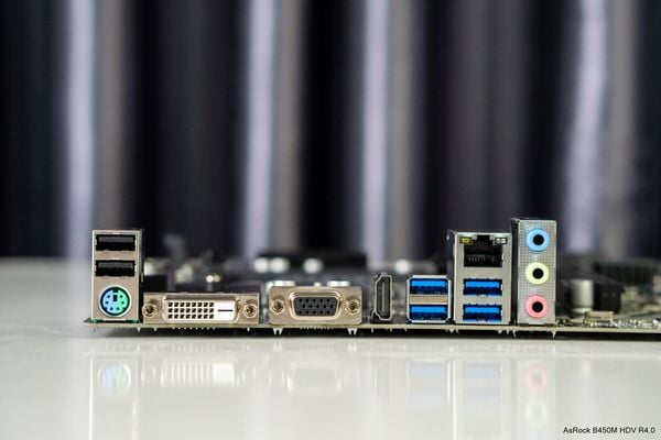 Bo mạch chủ Asrock B450M-HDV R4.0 DDR4 M-ATX