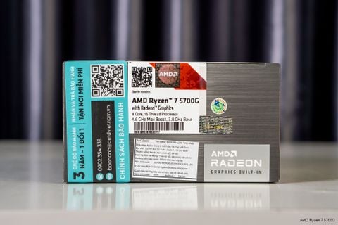 CPU AMD Ryzen 7 5700G (AMD AM4, 8 Core, 16 Thread, 3.8Ghz - 4.6Ghz, Cache 20MB)